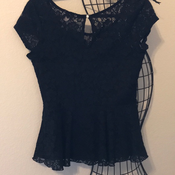 Black peplum blouse - Picture 4 of 4
